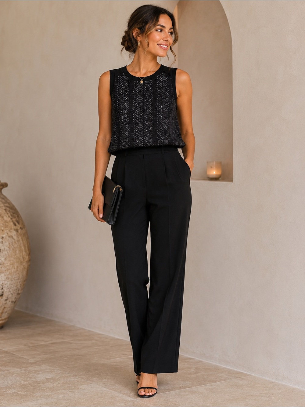 Calvin Klein Snakeskin Print Top XS